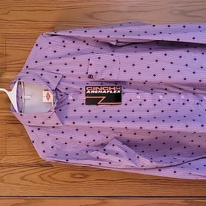 Cinch Arena Flex Purple Women's Button Down NWT